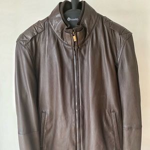 Massimo Dutti Men’s Leather Jacket